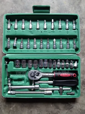 46pcs Family Tools 1/4 Set Mechanic Tool Kits for Auto Repair House