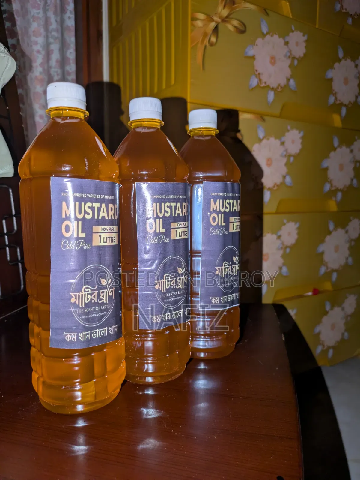 Pure Mustard Oil Pressed in Wooden Ghani (Wholesale/Retail)