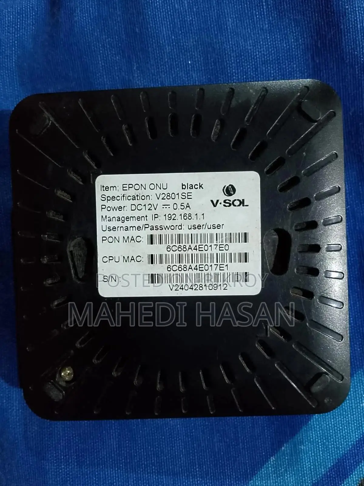Vsol V2801sg Xpon (G/Epon) Single Port Onu