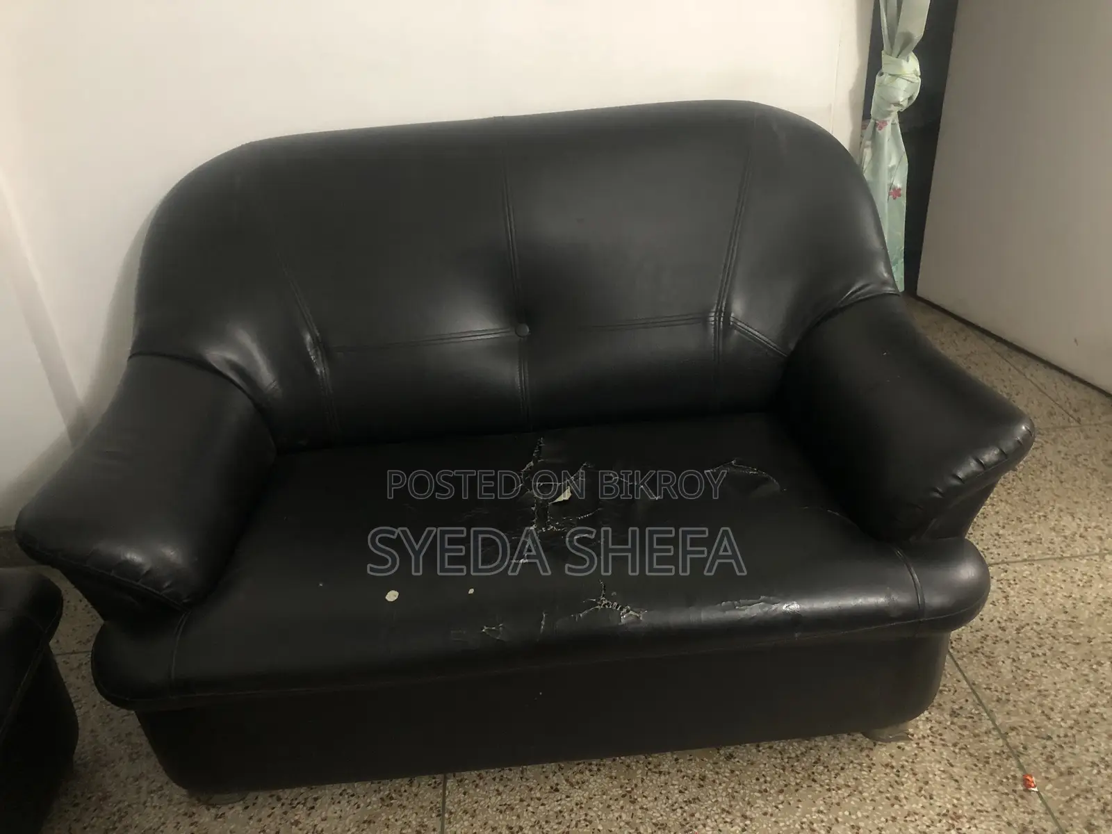 Leather Sofa Set 4 Seats