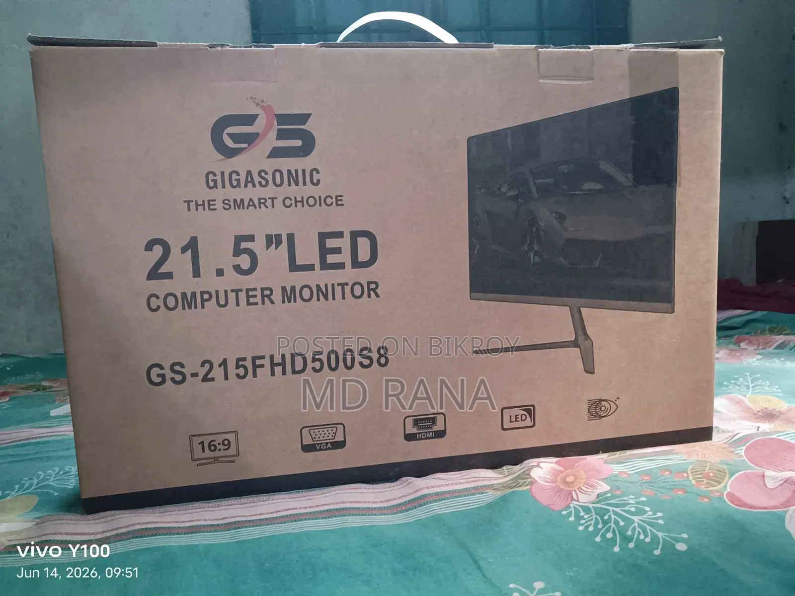 Borderless Monitor 22-inch