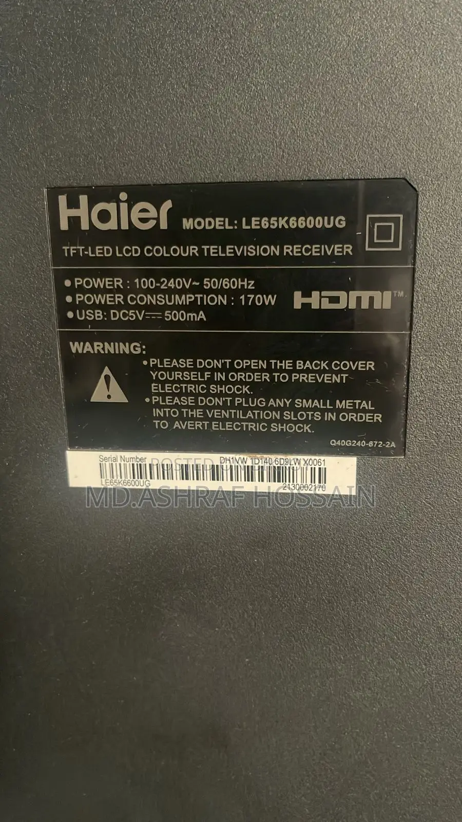 65" TV Sale
