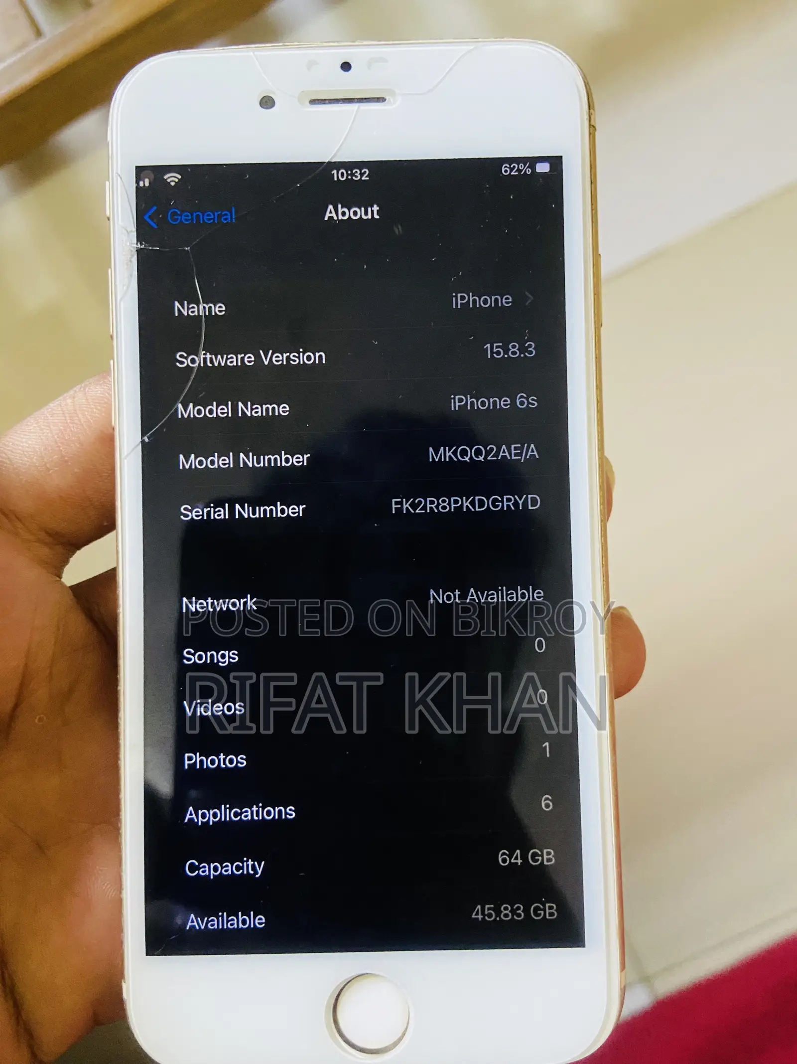 Apple iPhone 6s 64 GB Gold