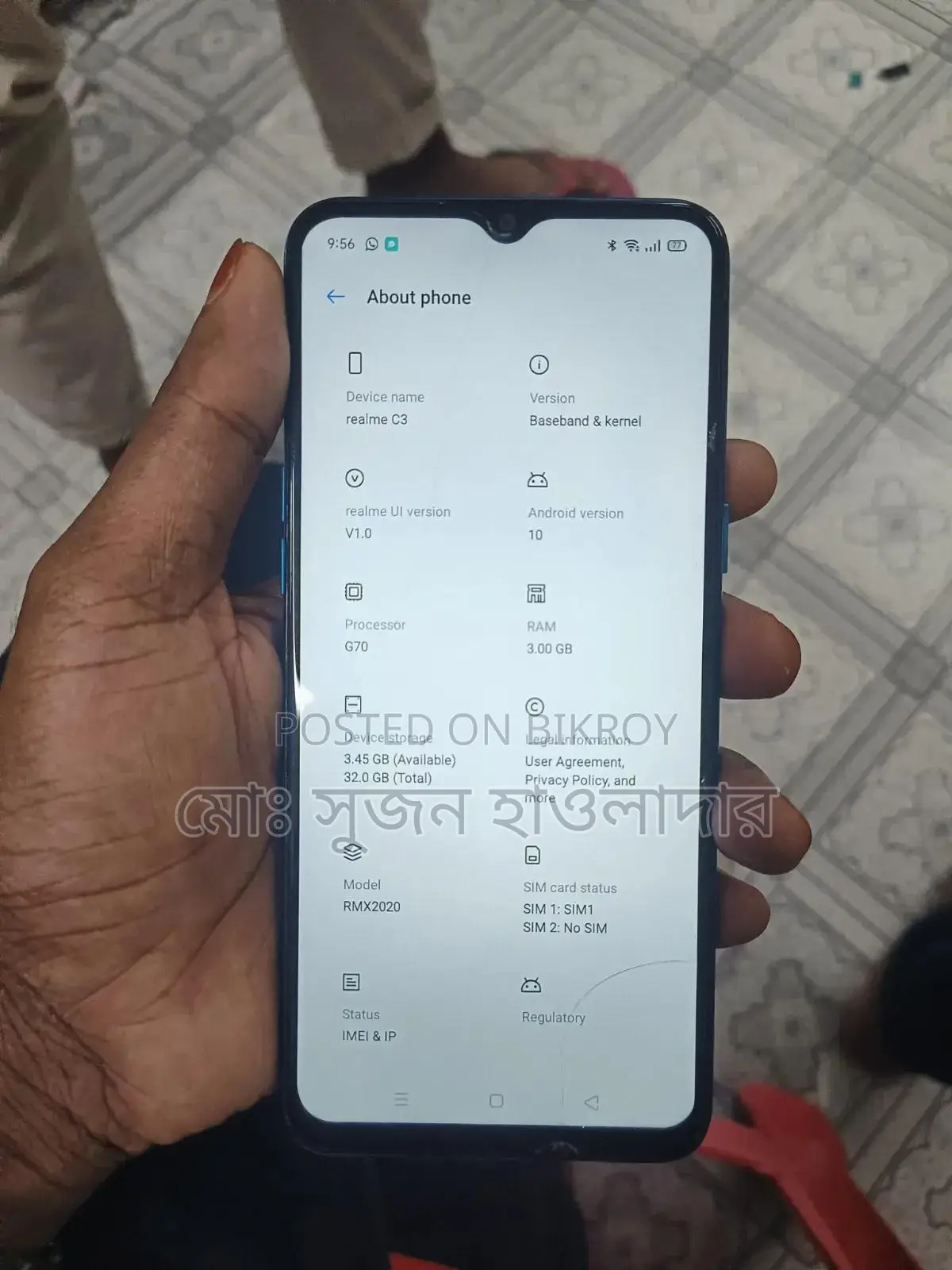 Realme C3 32 GB Blue