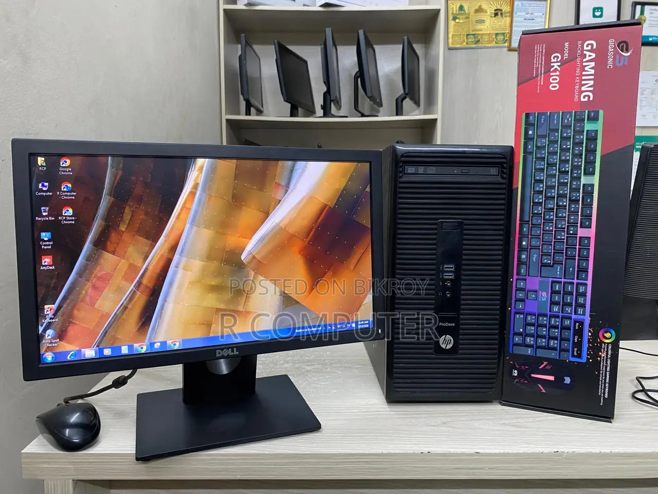 Desktop Computer HP 8GB Intel Core I3 SSD 128GB