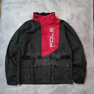 Pole Racing Raincoat (Black Red) XL
