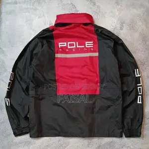 Pole Racing Raincoat (Black Red) XL