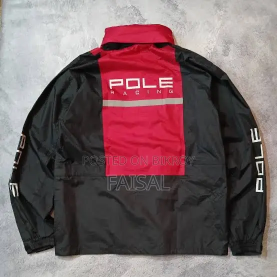 Pole Racing Raincoat (Black Red) XL