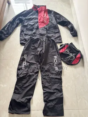 Pole Racing Raincoat (Black Red) XL