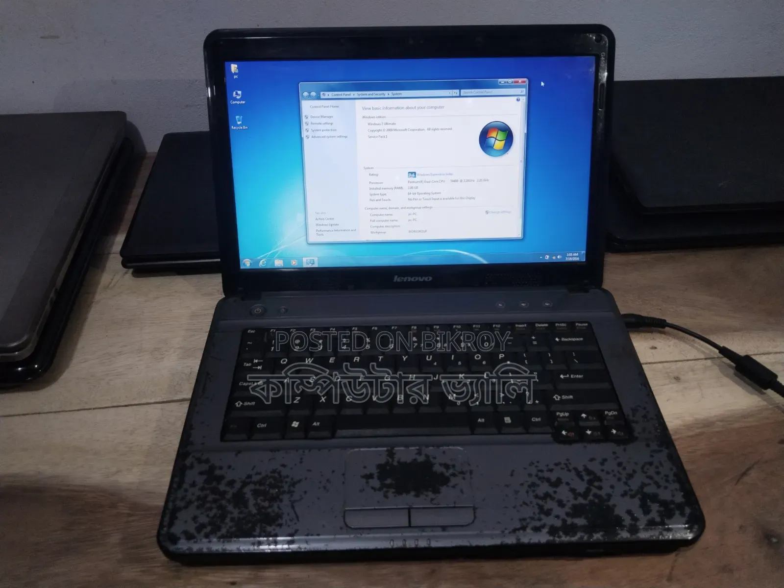 Laptop Lenovo 2GB Intel Pentium HDD+SSD 320GB