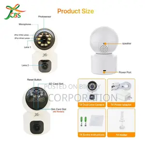 CBS V380pro 4G SIM Support Dual Lens Smart IP Doll Camera