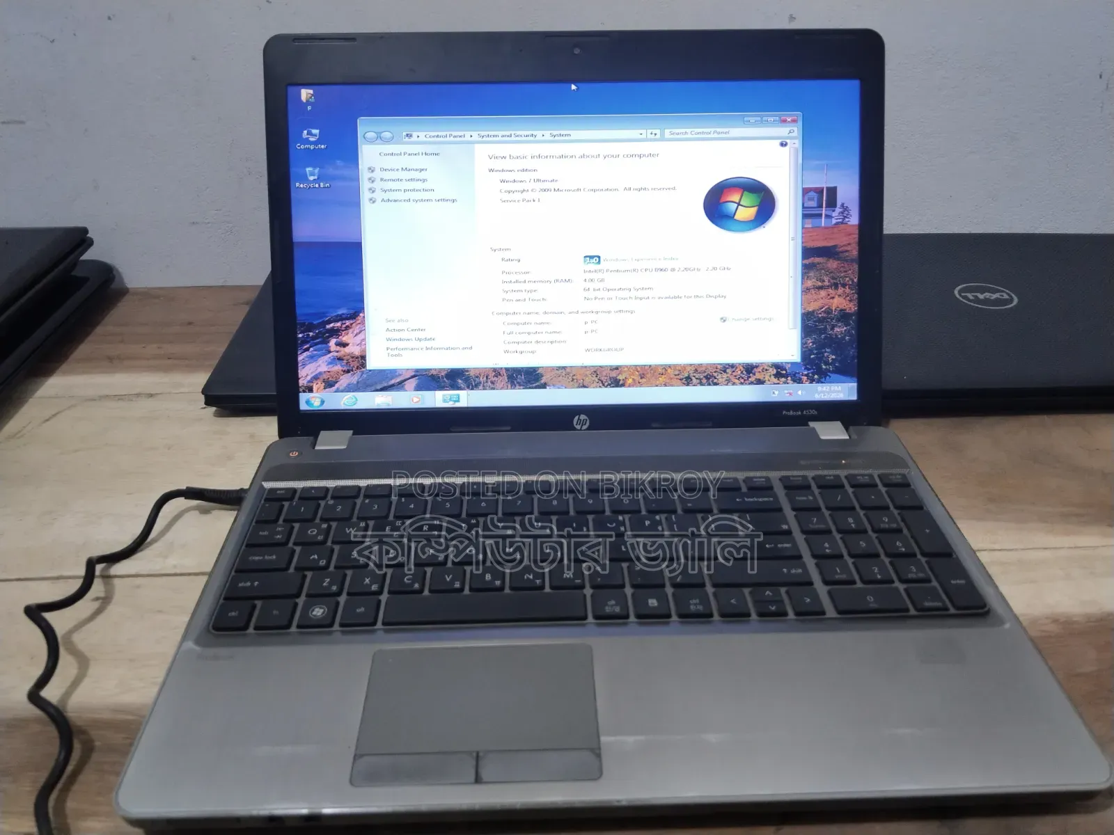 Laptop HP ProBook 430 4GB Intel Pentium HDD+SSD 320GB