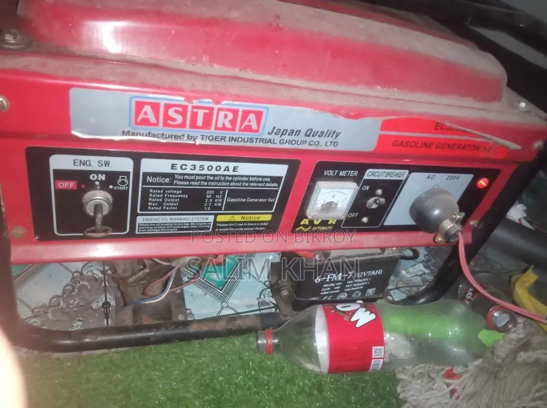 Ripon · Astra EC3500AE (Approx. 2.5 – 2.7 kW Gasoline/Petrol Generator)