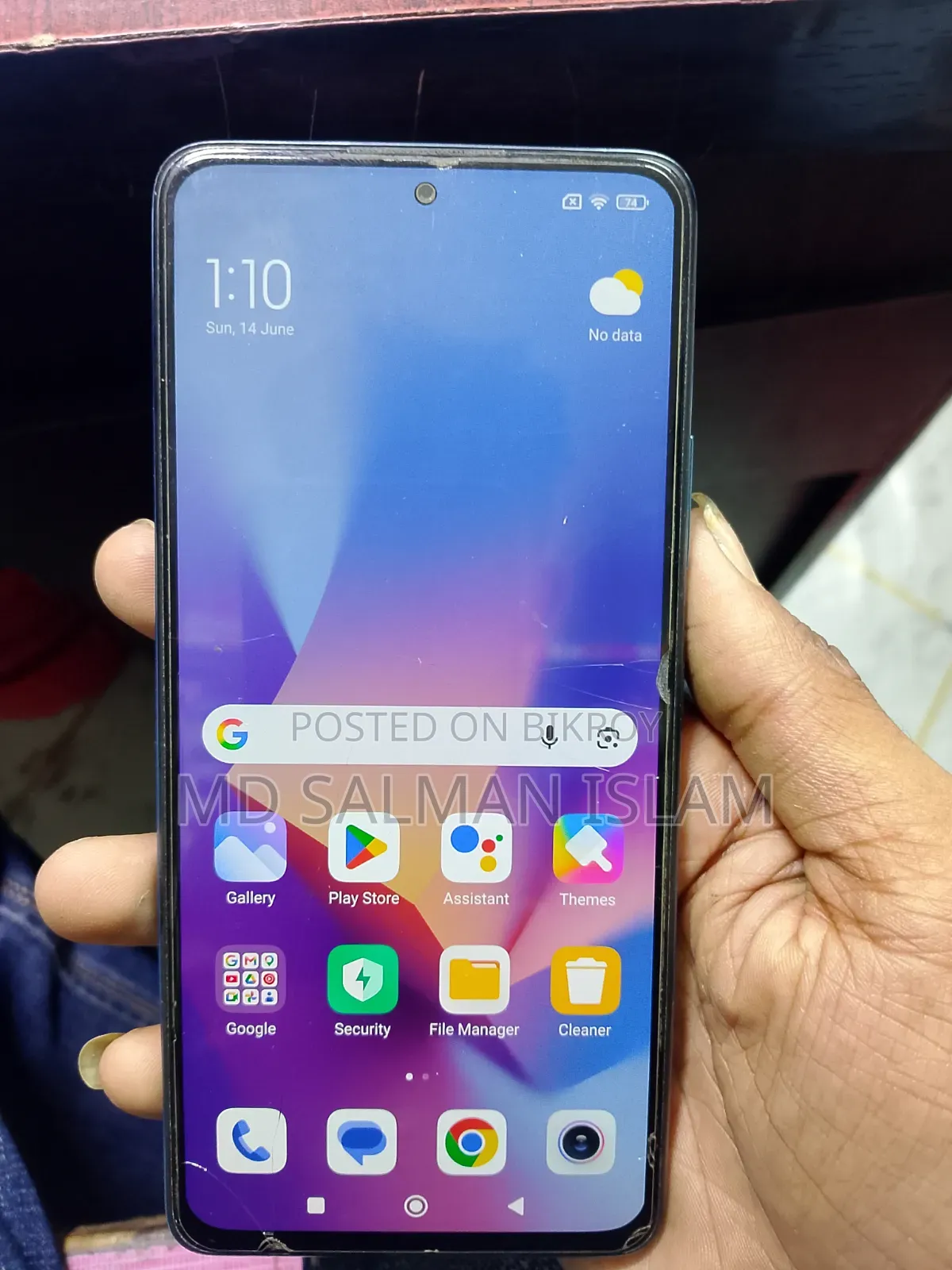 Xiaomi Redmi Note 10 Pro Max 128 GB Blue