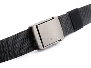 Canvas Belt with Metal Buckle for Men