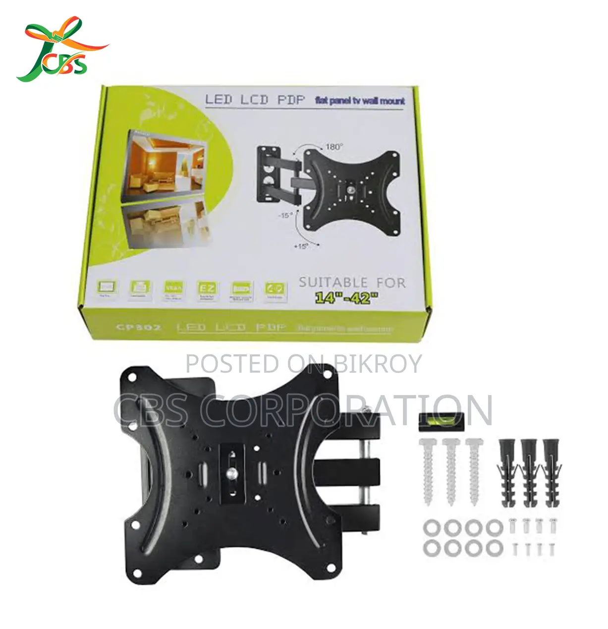LED TV Moving Wall Mount (14" To 42")