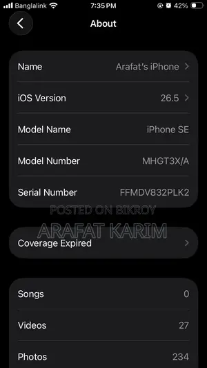 Apple iPhone SE (2022) 128 GB Black