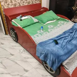 This is a wooden car for children,