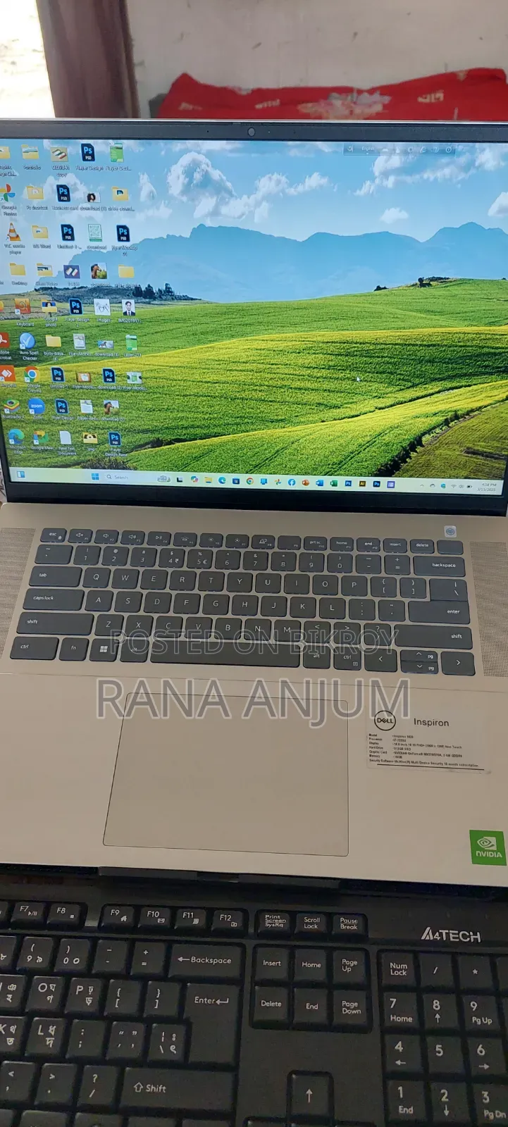 Laptop Dell Inspiron 16 5620 1GB Intel Core i7 SSD 512GB