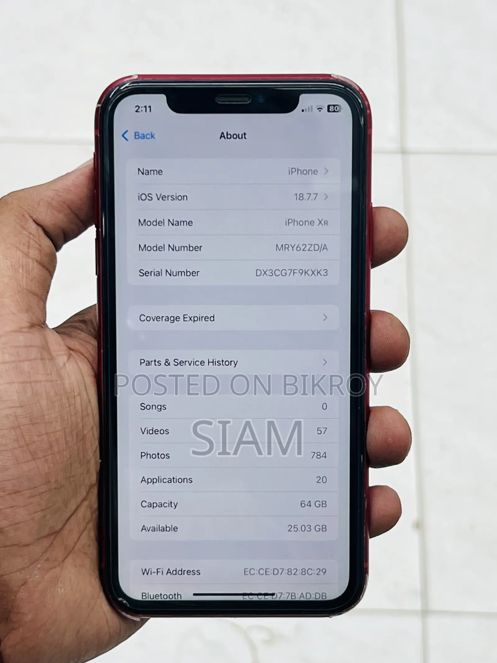 Apple iPhone XR 64 GB Red