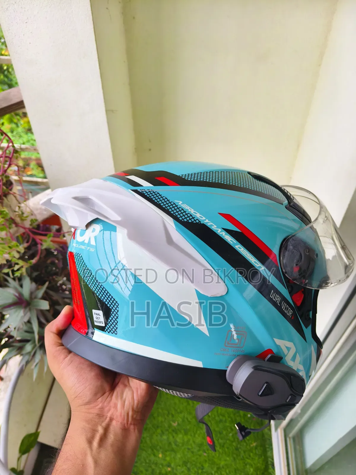 Axor Apex Turbine Helmet + Motowolf BH1 Bluetooth Combo