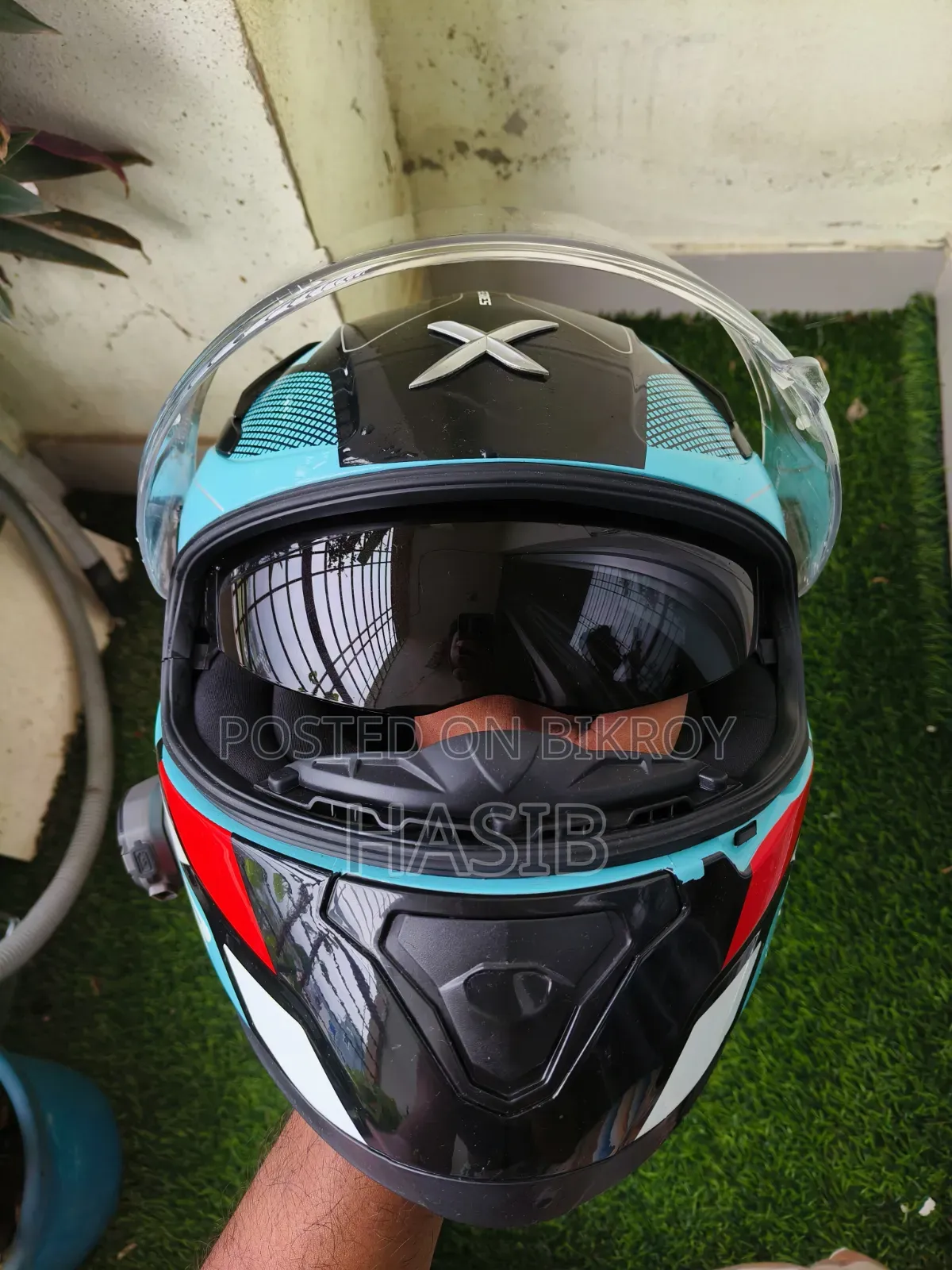 Axor Apex Turbine Helmet + Motowolf BH1 Bluetooth Combo