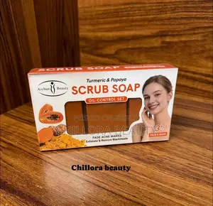Aichun Beauty Turmeric & Papaya Scrub Soap Oil-control Set