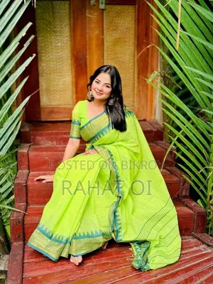 Yellow Nokshi Par Saree
