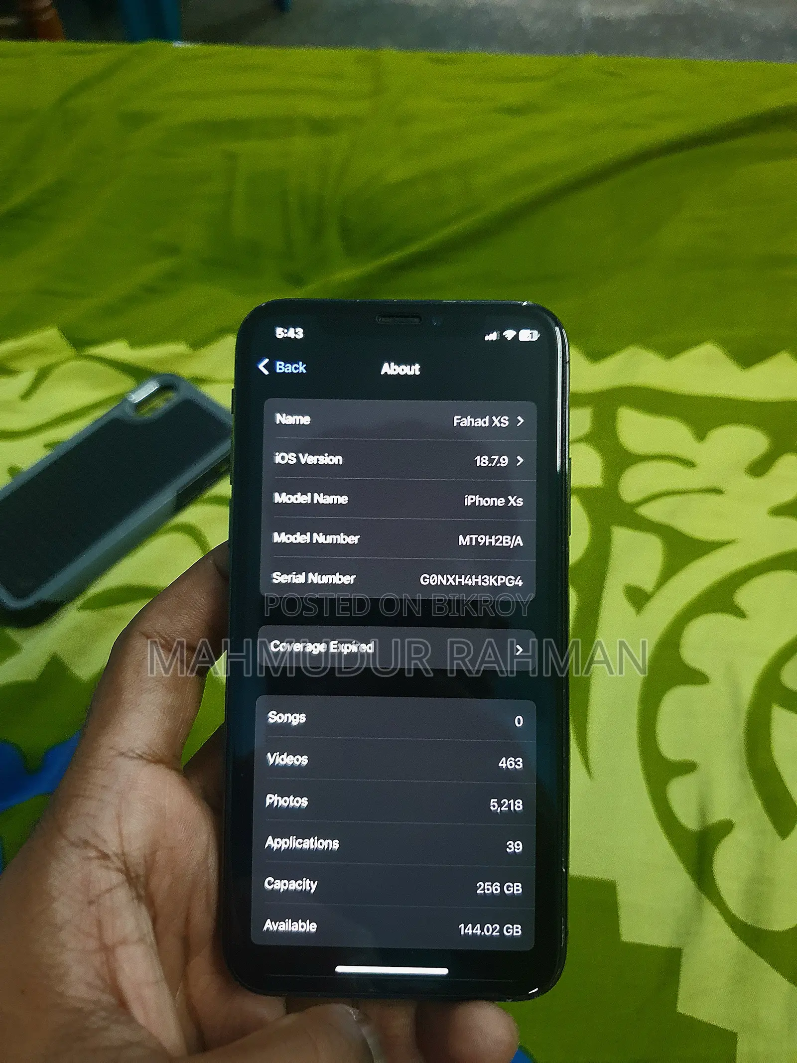 Apple iPhone XS 256 GB Black