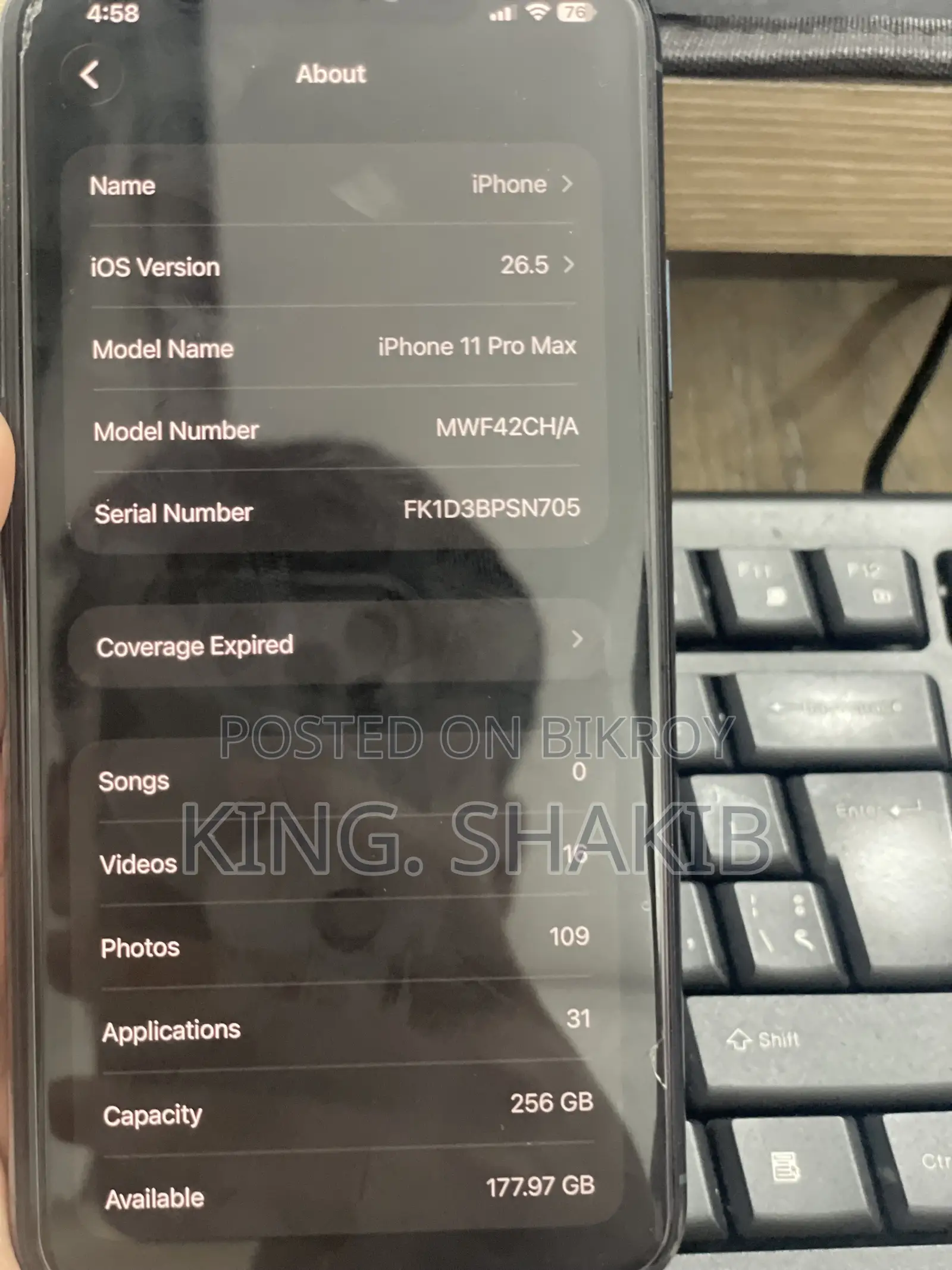 Apple iPhone 11 Pro Max 256 GB Gray