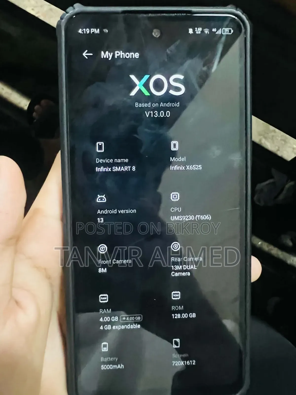 Infinix Smart 8 128 GB Blue