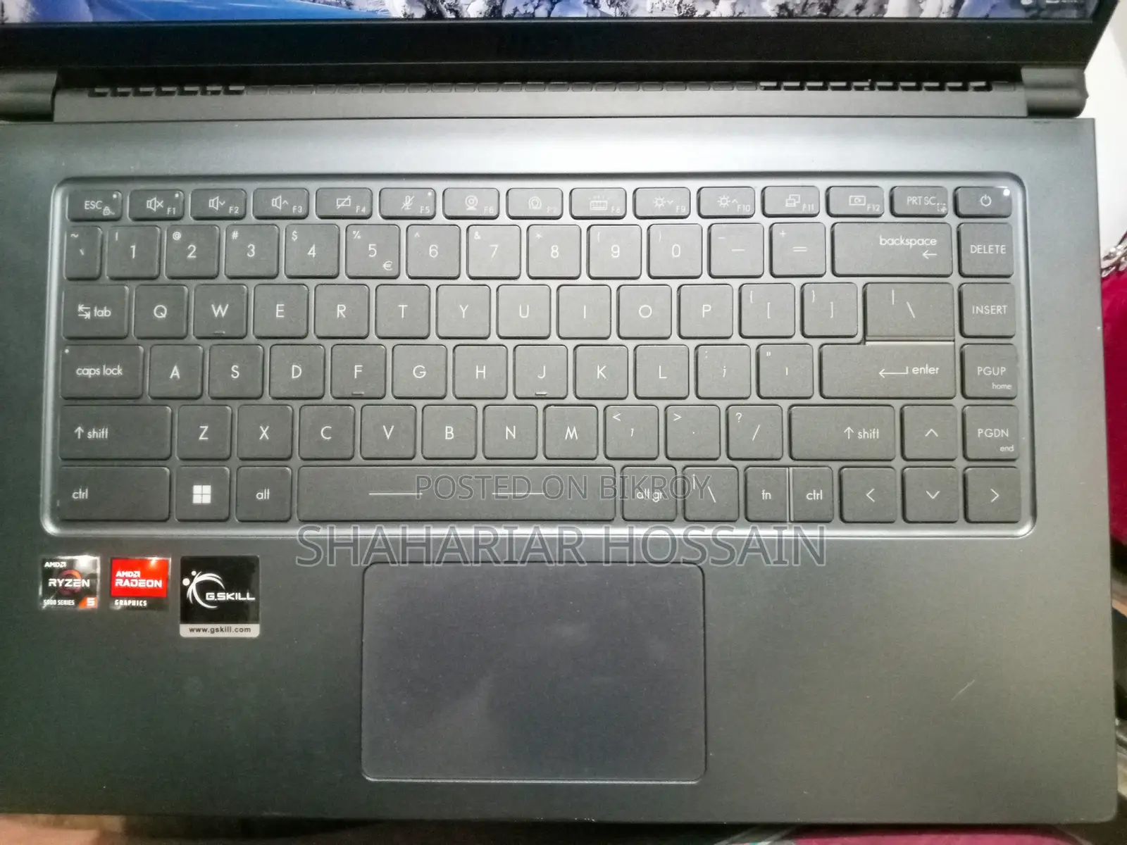 Laptop MSI Sword 15 24GB AMD Ryzen 5 SSD 512GB