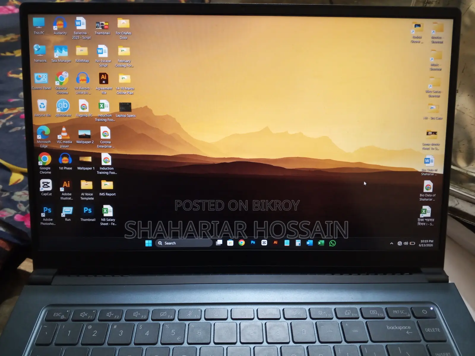 Laptop MSI Sword 15 24GB AMD Ryzen 5 SSD 512GB