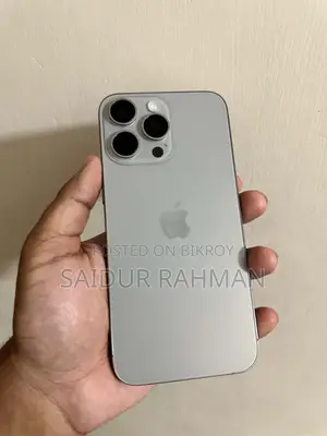 অ্যাপল আইফোন ১৫ প্রো ম্যাক্স ২৫৬ জিবি সিলভার
