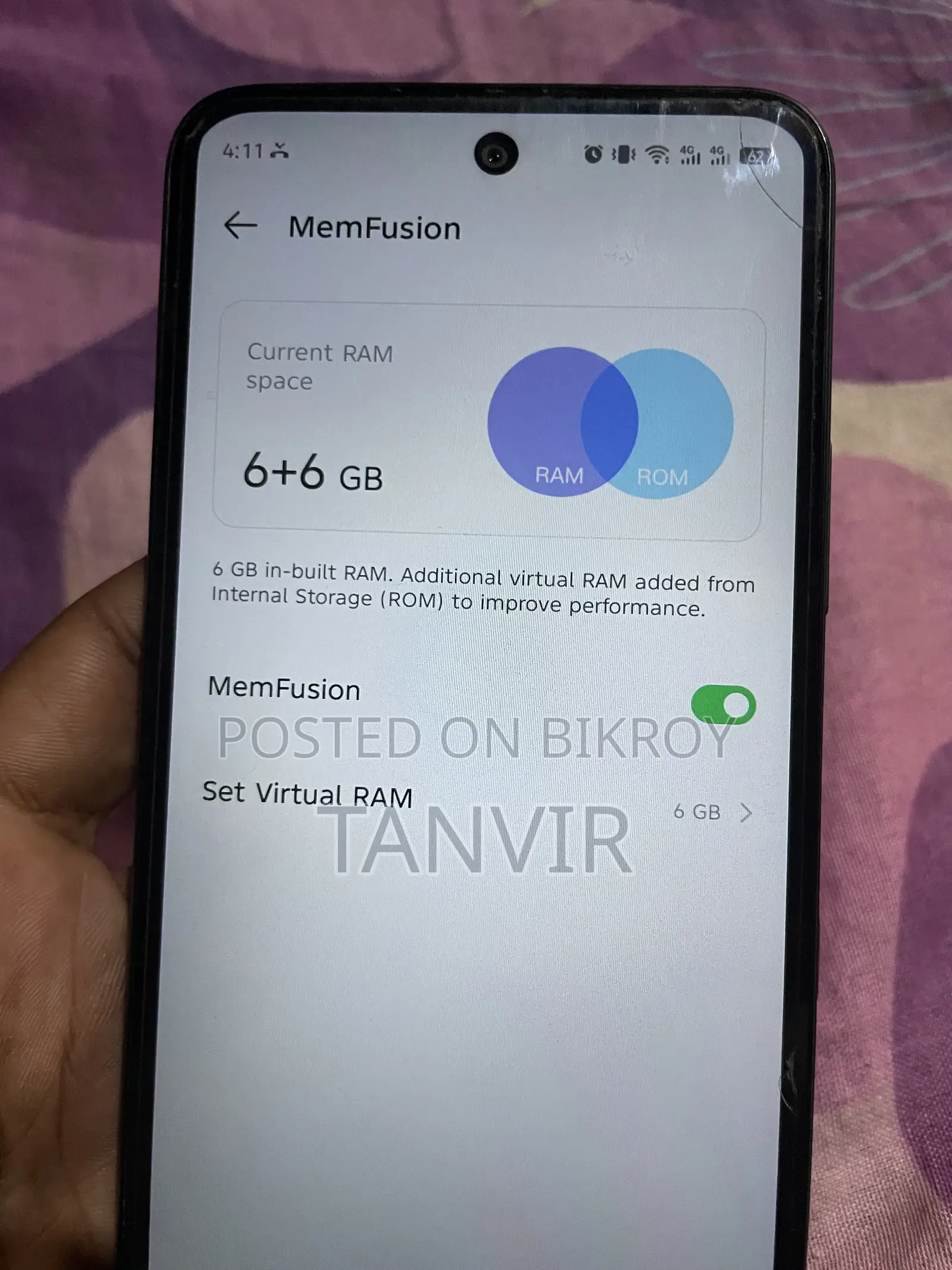 ইনফিনিক্স হট ৬০আই ১২৮ জিবি ব্ল্যাক
