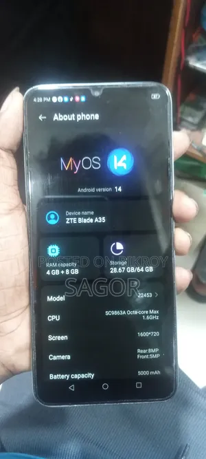 ZTE A35 12 GB Gray
