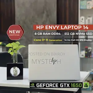 নতুন ল্যাপটপ HP Envy 14 8GB Intel Core i7 SSD 512GB