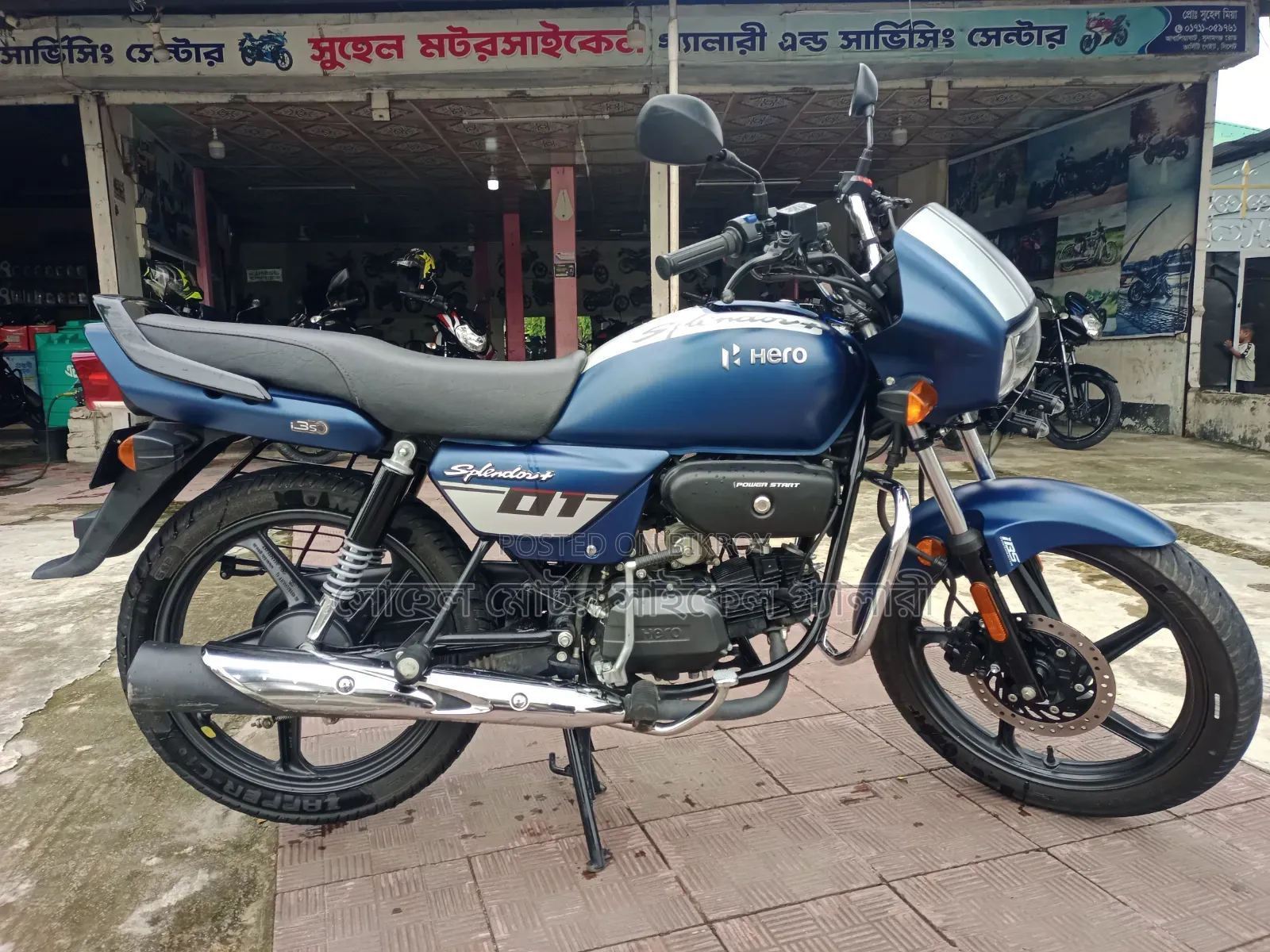 Hero Splendor Plus I3s IBS 2025 Blue