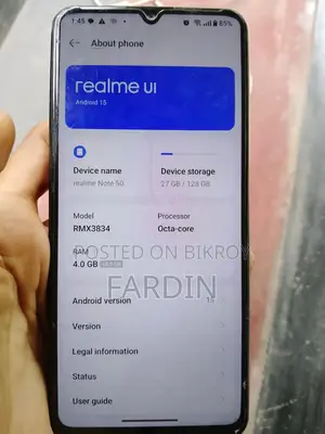 Realme Note 50 128 GB Black