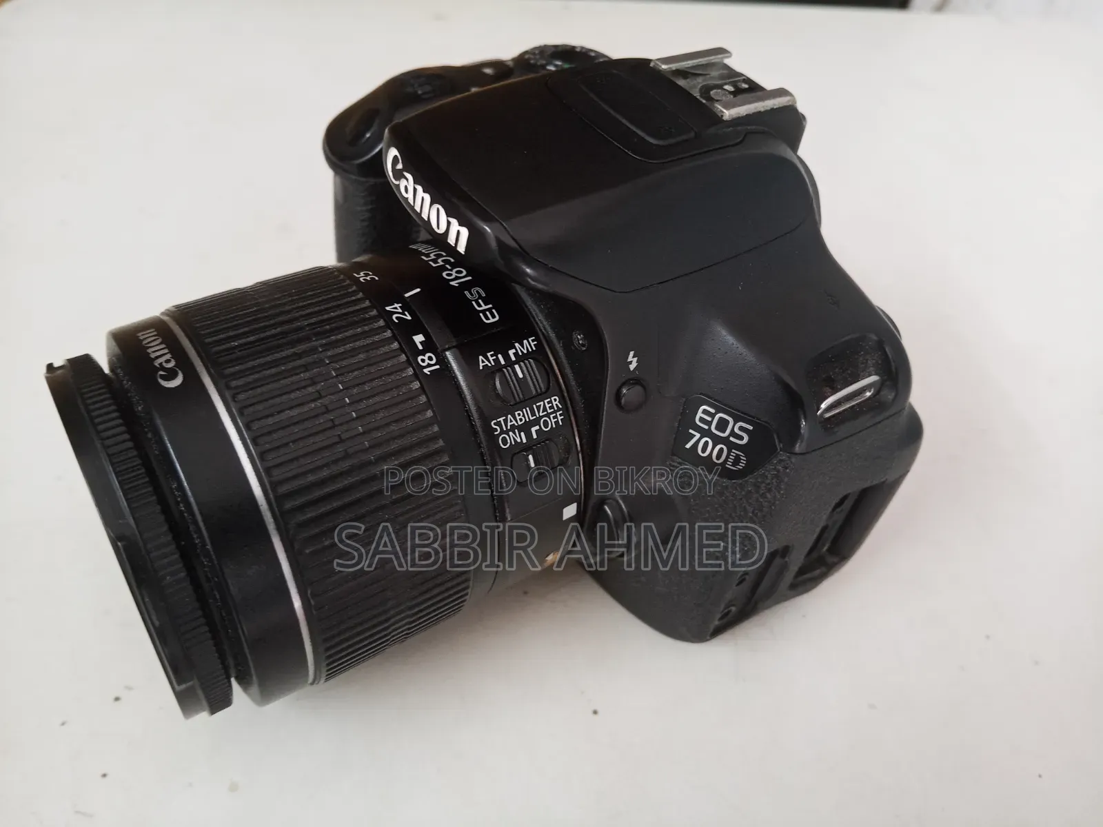 Canon 700d DSLR Camera, 50mm Prime Lens, Dummy Battery, 18-55mm Lens.