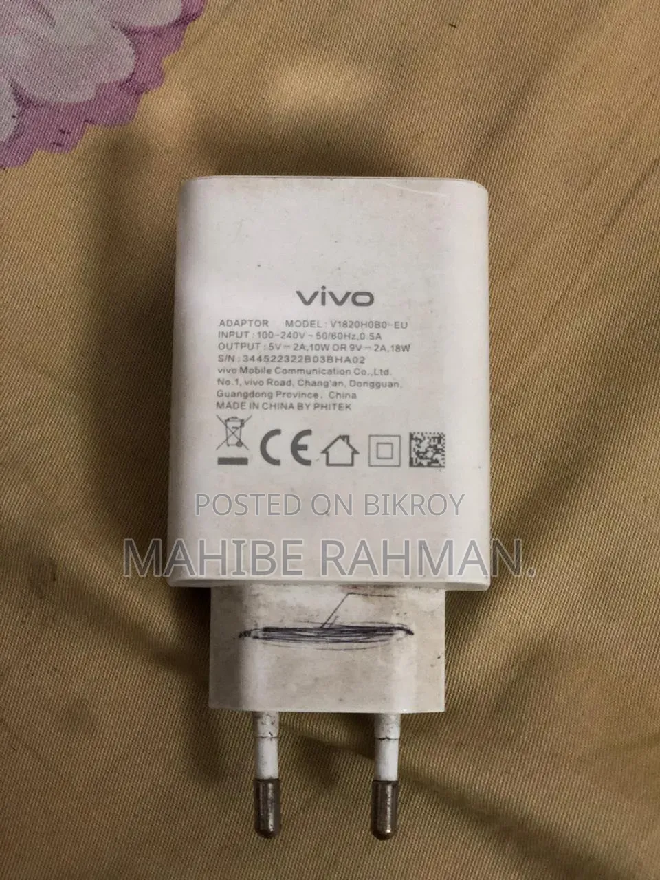 Vivo 18W Original Charger