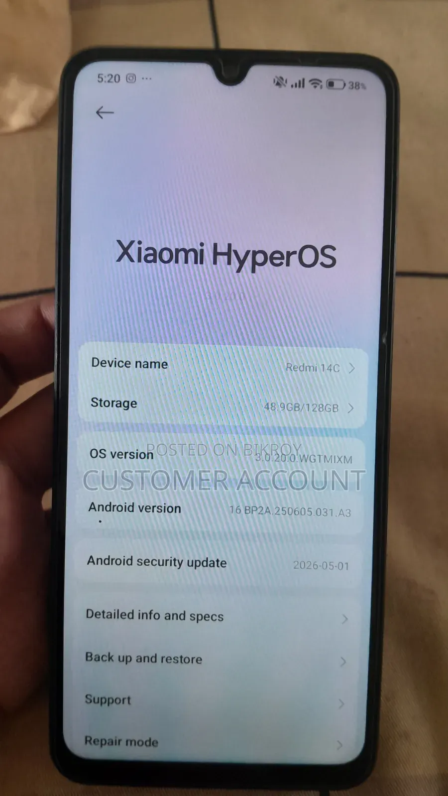 Xiaomi Redmi 14C 128 GB Black