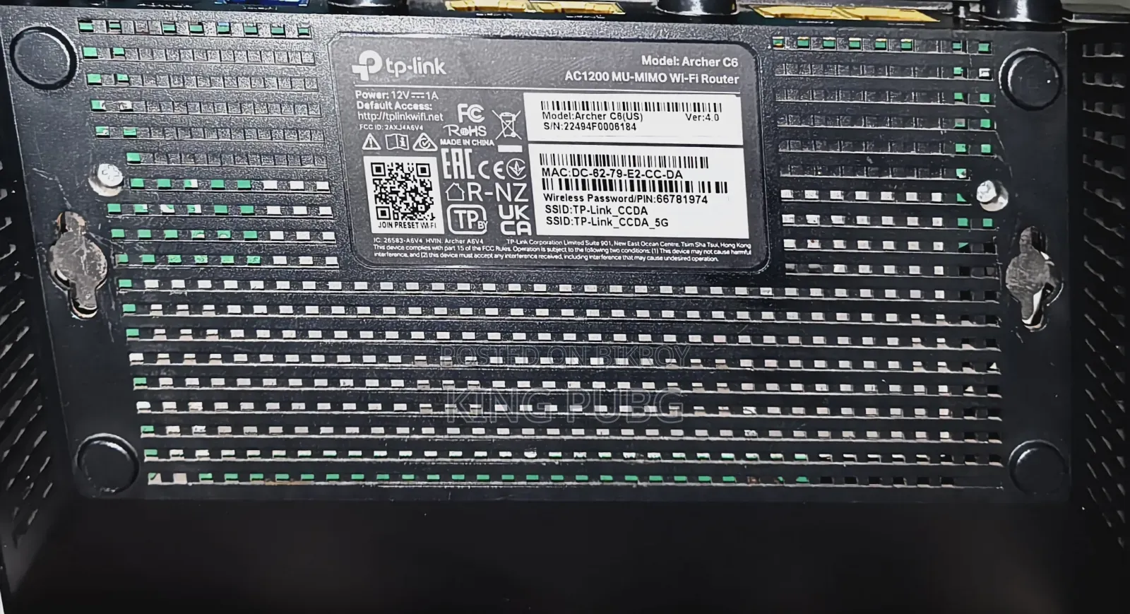 Model Tp Link Archer C6