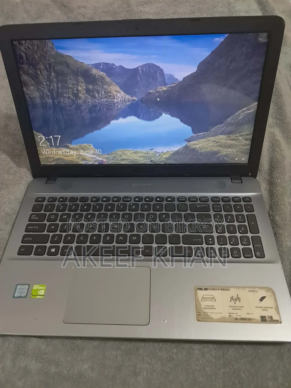 Laptop Asus VivoBook Max X541UA 8GB Intel Core I5 HDD+SSD 1T