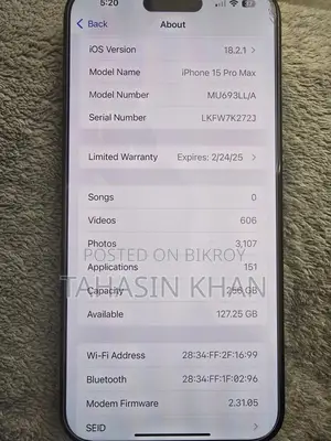 Apple iPhone 15 Pro Max 256 GB Gray