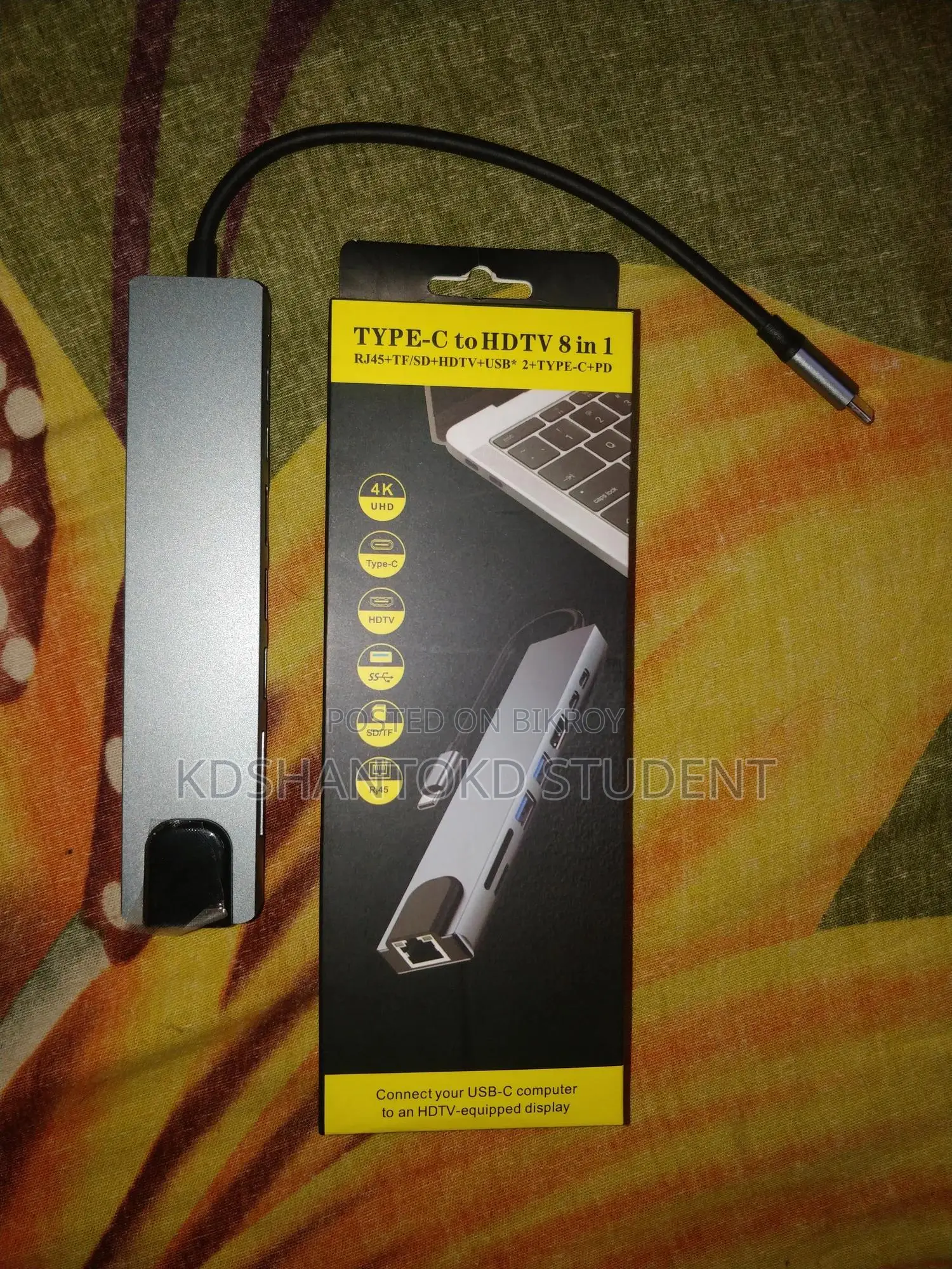 Type-C to HDTV 8-in-1 Adapter