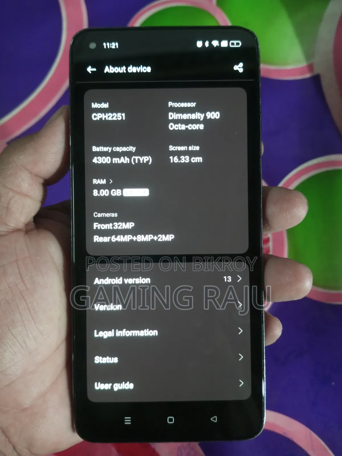 Oppo Reno6 5G 128 GB Black