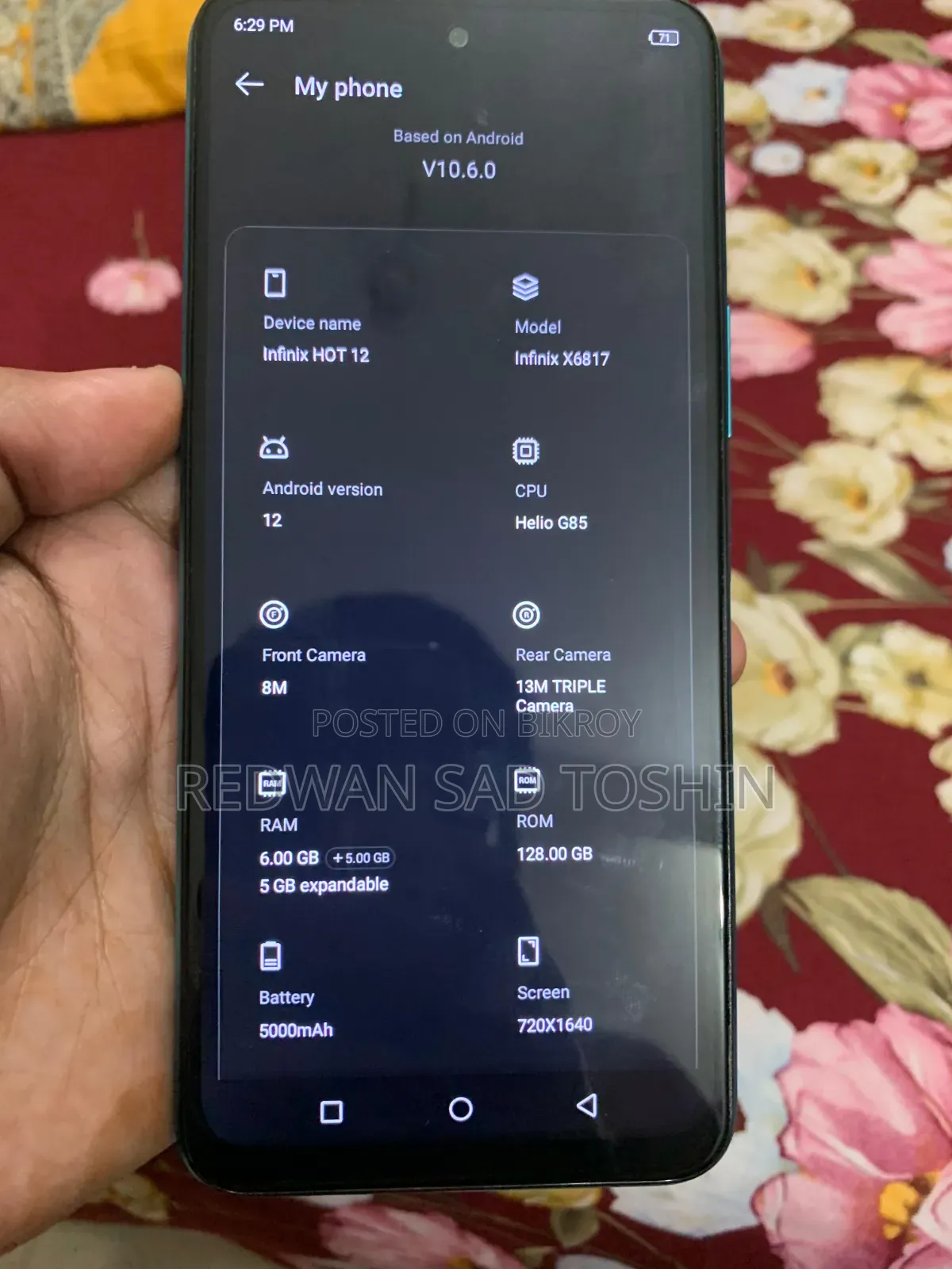 Infinix Hot 12 128 GB Blue