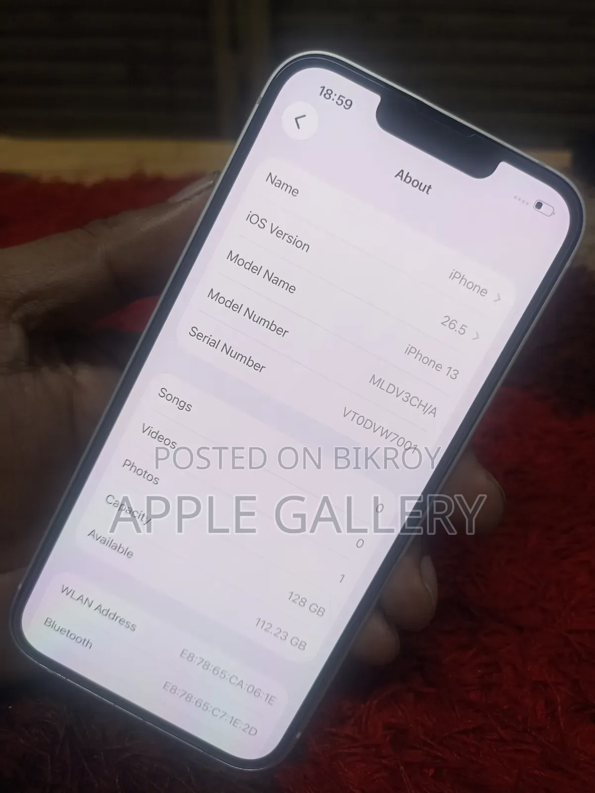 অ্যাপল আইফোন ১৩ ১২৮ জিবি সাদা