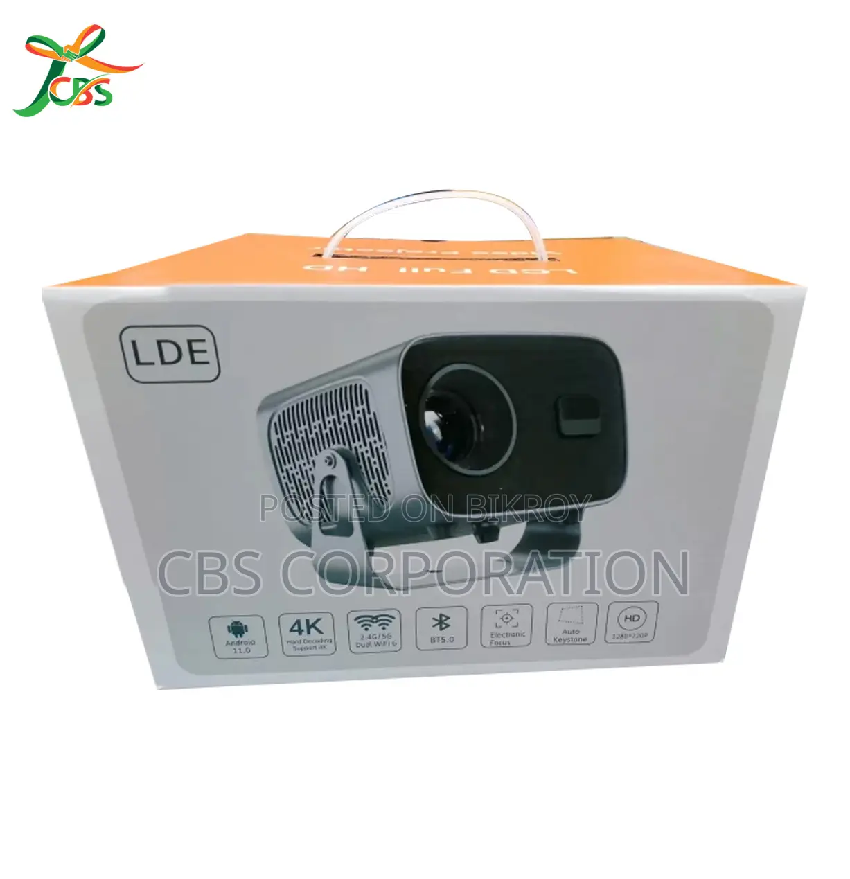 4K A10 Android LED Projector With 5G Wi-Fi Electric Focus